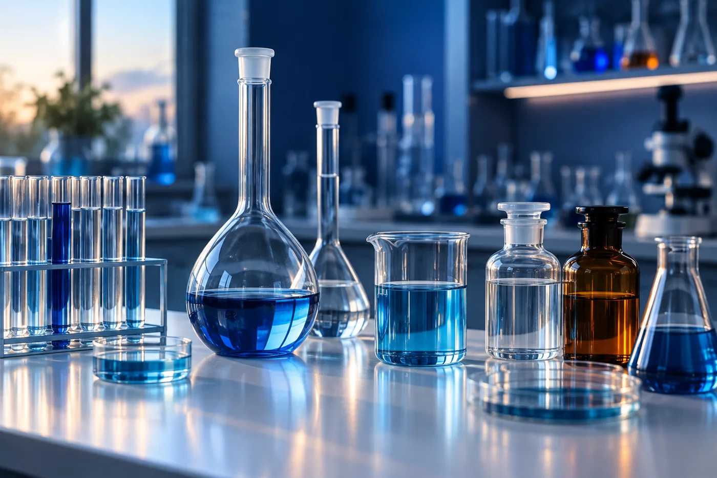 Professional selection of laboratory glassware